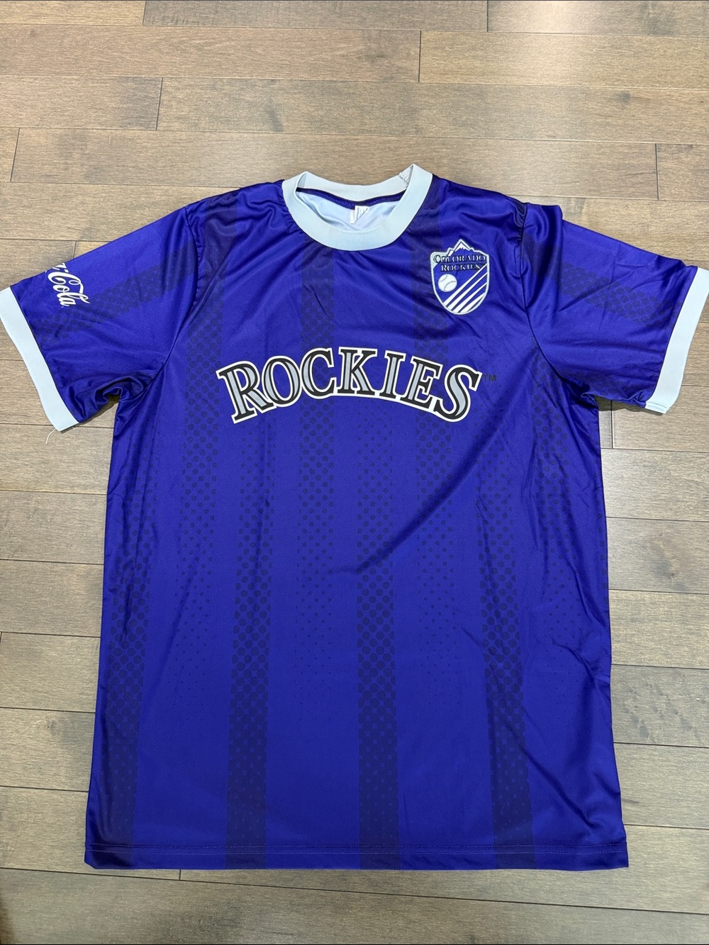 MLB Colorado Rockies Purple soccer Jersey with White Trim